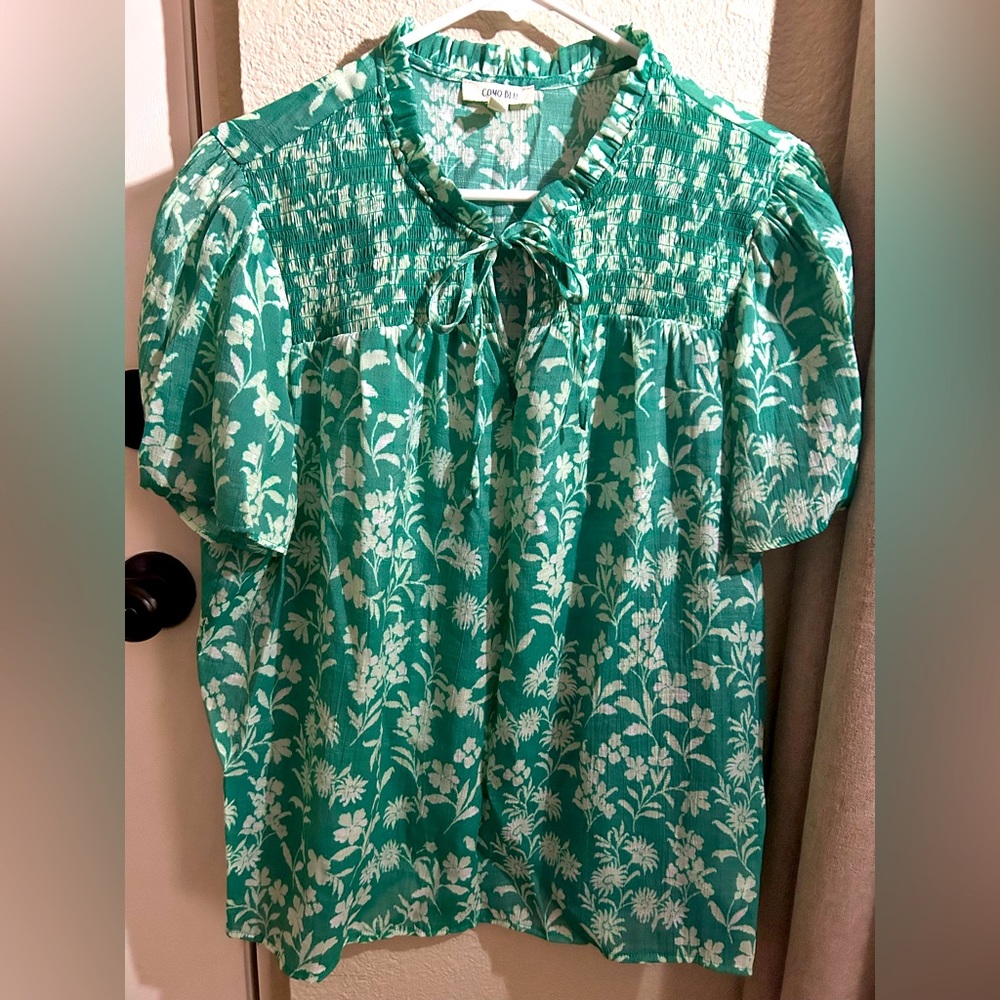 Como Blu blouse